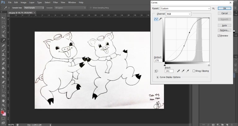 Cách biến bức hình vẽ tay thành Vector trong Illustrator